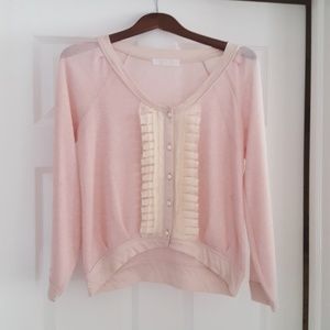 Pink Rayon Lightweight Sweater Medium